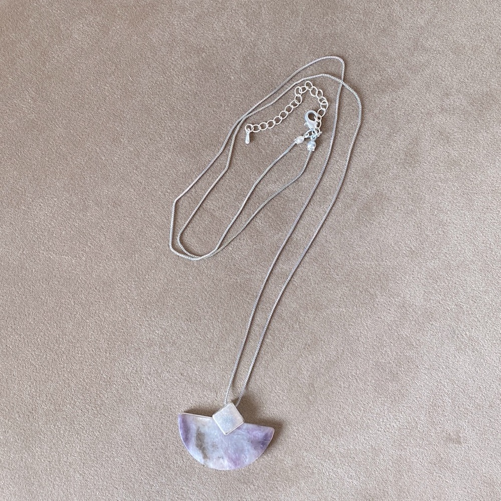 Purple Pendant Necklace